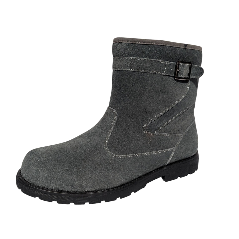 Stag Hill Men's Leather Suede Gray Ankle Boot Size 11D